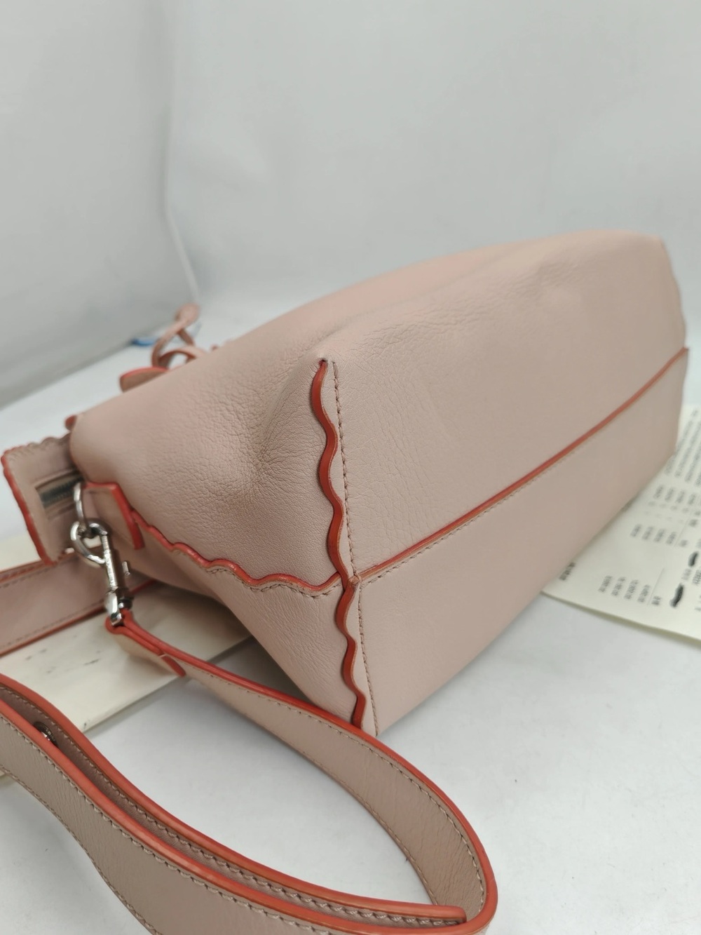 🌸Authentic FENDI By The Way Pink Leather Studded Scalloped Shoulder Crossbody🌸 - Picture 5 of 15